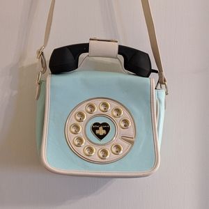 RARE Betsey Johnson Call Me Baby Telephone Purse